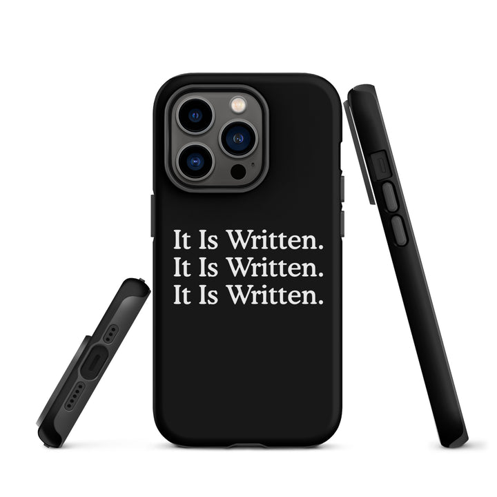 Christian Phone Case It Is Written Black for iPhone® iPhone® Phone Cases   