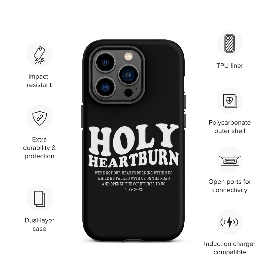 Christian Phone Case Holy Heartburn Black for iPhone® iPhone® Phone Cases   