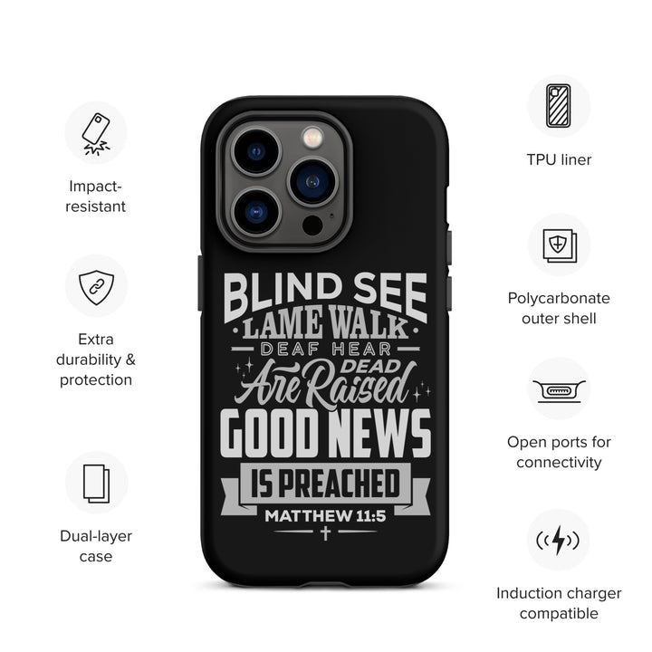 Christian Phone Case Go Tell John Black for iPhone® iPhone® Phone Cases   