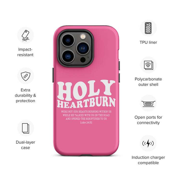 Christian Phone Case Holy Heartburn Pink  for iPhone® iPhone® Phone Cases   