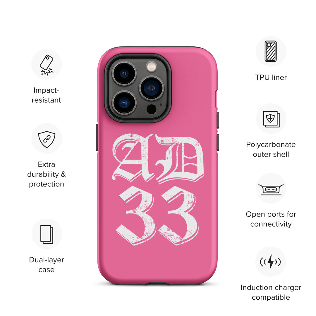 Christian Phone Case AD 33 Old English Pink for iPhone® iPhone® Phone Cases   