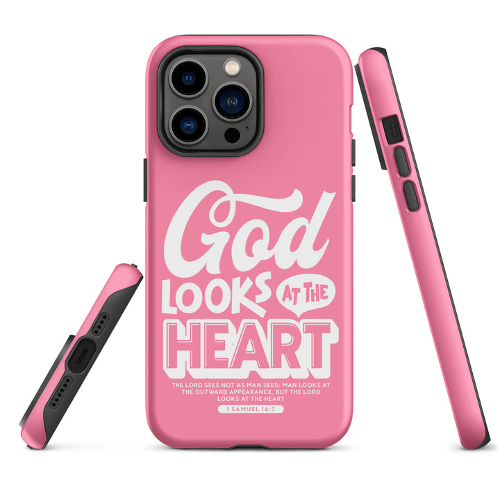 Christian Phone Case God Looks At Heart for iPhone® iPhone® Phone Cases   