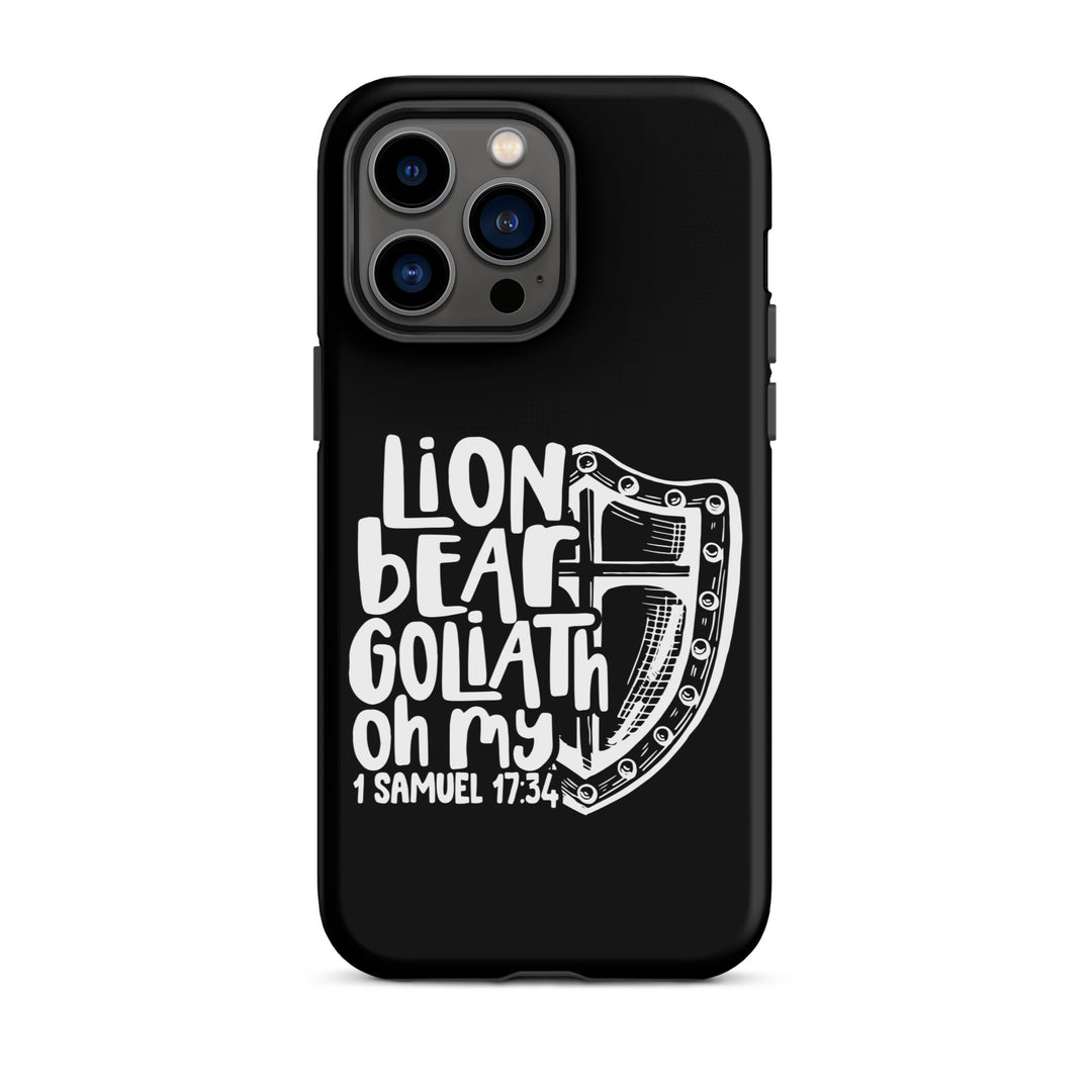 Christian Phone Case Lion Bear Goliath Oh My for iPhone® iPhone® Phone Cases Matte iPhone 14 Pro Max 