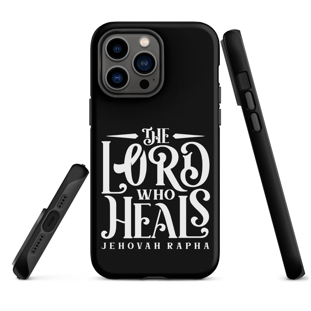 Christian Phone Case The Lord Who Heals Black for iPhone® iPhone® Phone Cases   