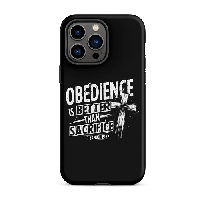 Christian Phone Case Obedience Is Better for iPhone® iPhone® Phone Cases Matte iPhone 14 Pro Max 