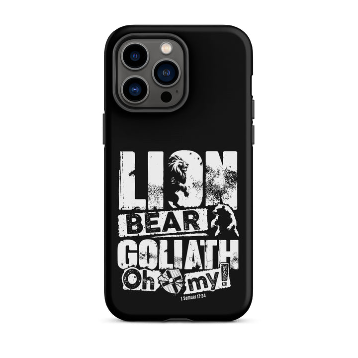 Christian Phone Case Lion Bear Goliath for iPhone® iPhone® Phone Cases Matte iPhone 14 Pro Max 