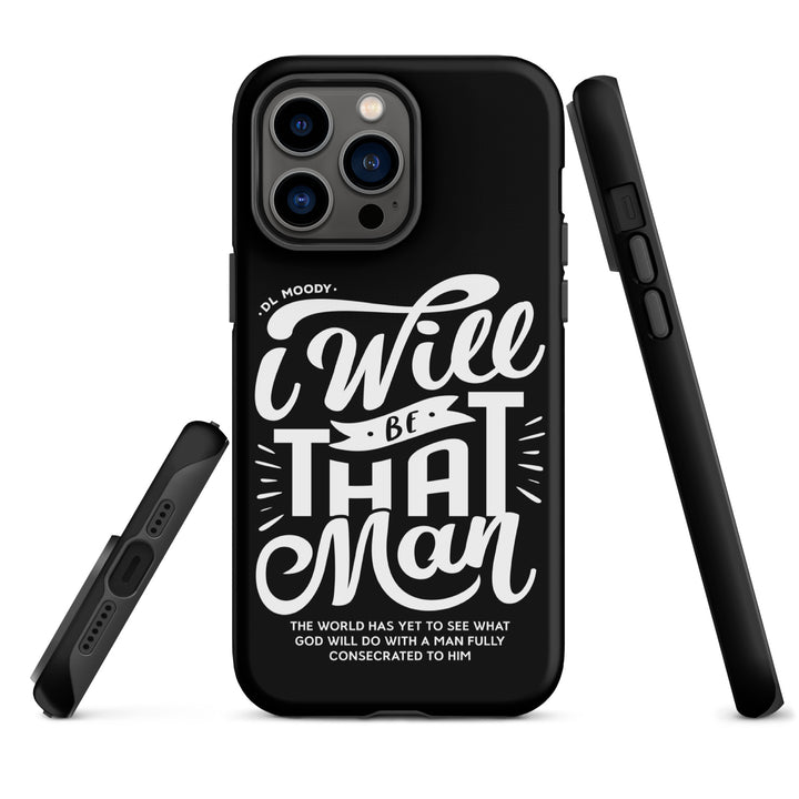 Christian Phone Case I Will Be That Man Black for iPhone® iPhone® Phone Cases   