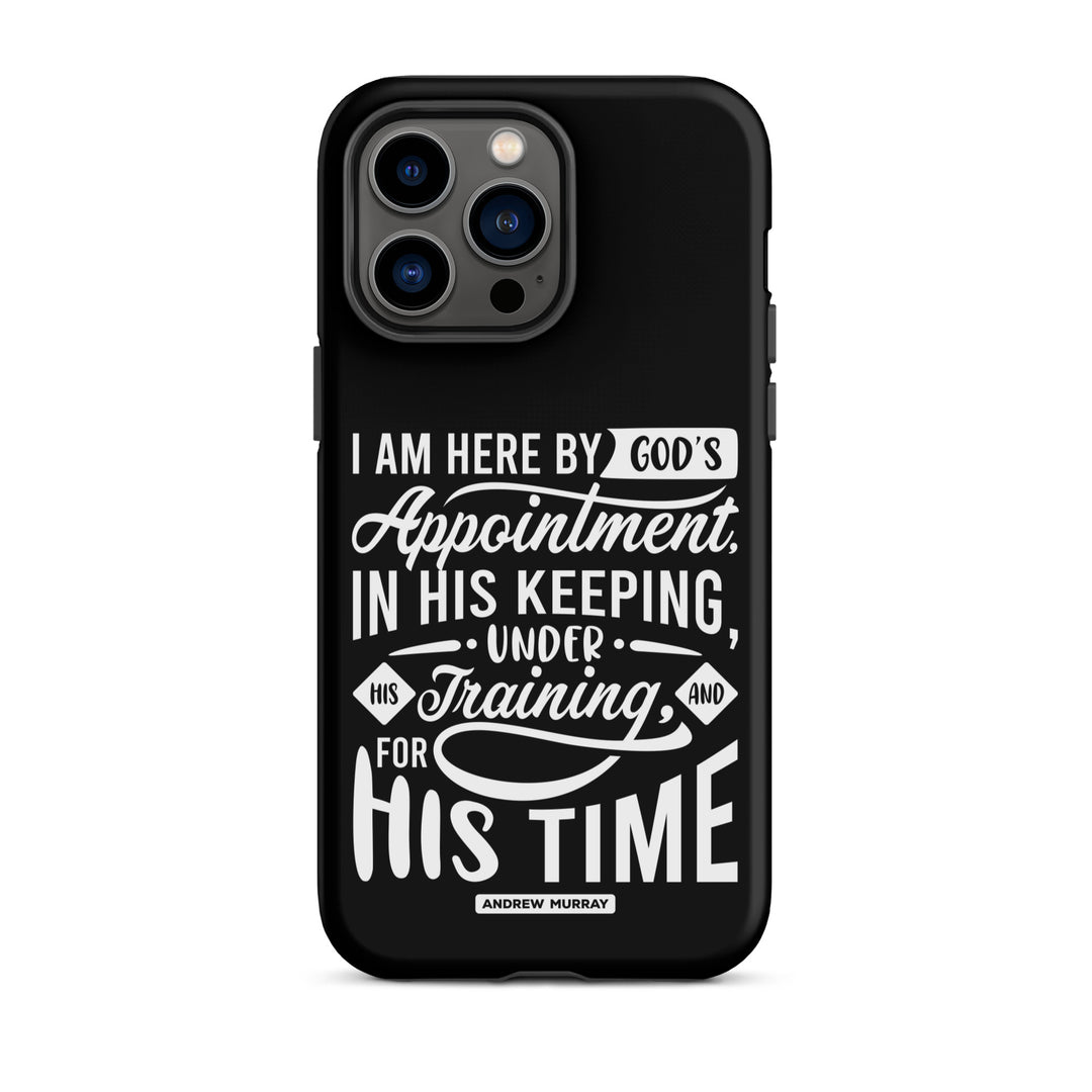 Christian Phone Case His Time Black for iPhone® iPhone® Phone Cases Matte iPhone 14 Pro Max 