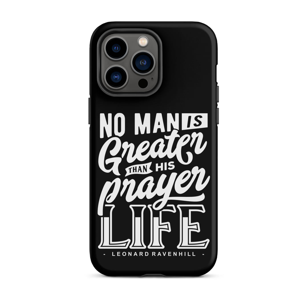 Christian Phone Case Prayer Life Black for iPhone® iPhone® Phone Cases Matte iPhone 14 Pro Max 