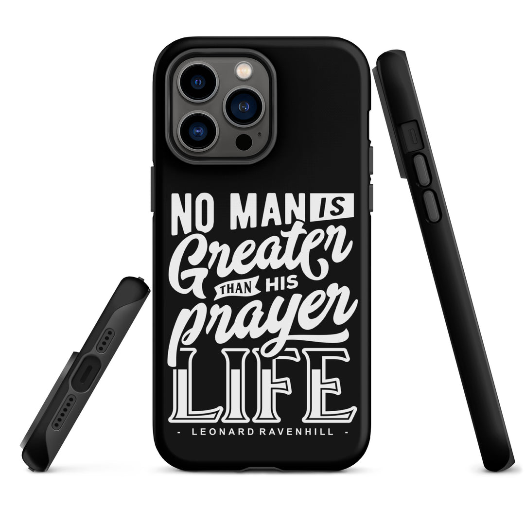 Christian Phone Case Prayer Life Black for iPhone® iPhone® Phone Cases   