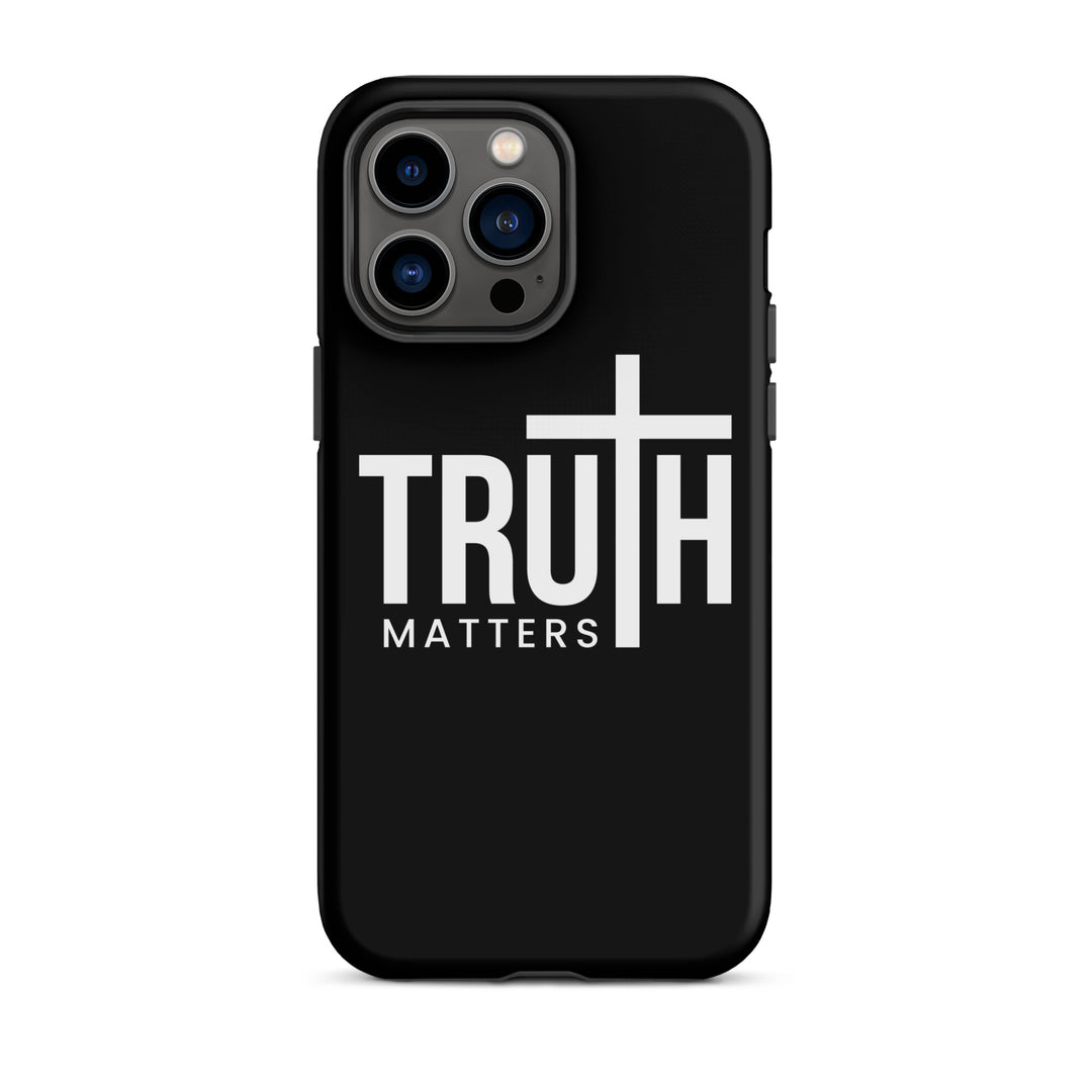 Christian Phone Case Truth Matters Black for iPhone® iPhone® Phone Cases Matte iPhone 14 Pro Max 