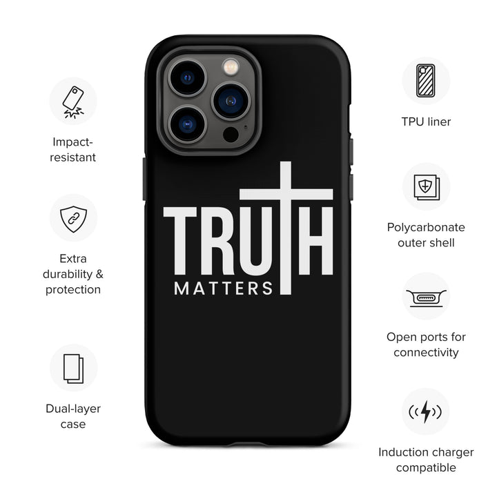 Christian Phone Case Truth Matters Black for iPhone® iPhone® Phone Cases   