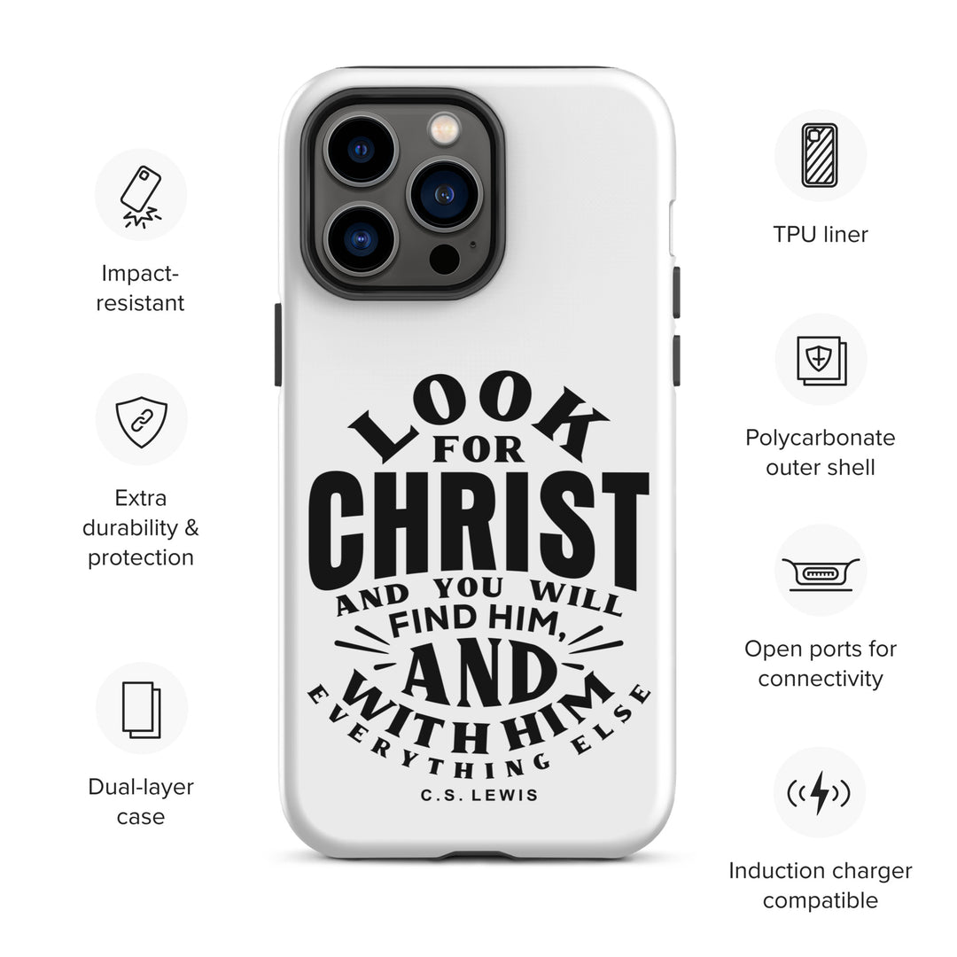 Christian Phone Case Look For Christ White for iPhone® iPhone® Phone Cases   