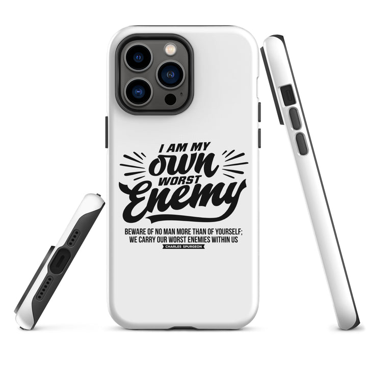 Christian Phone Case Worst Enemy White for iPhone® iPhone® Phone Cases   