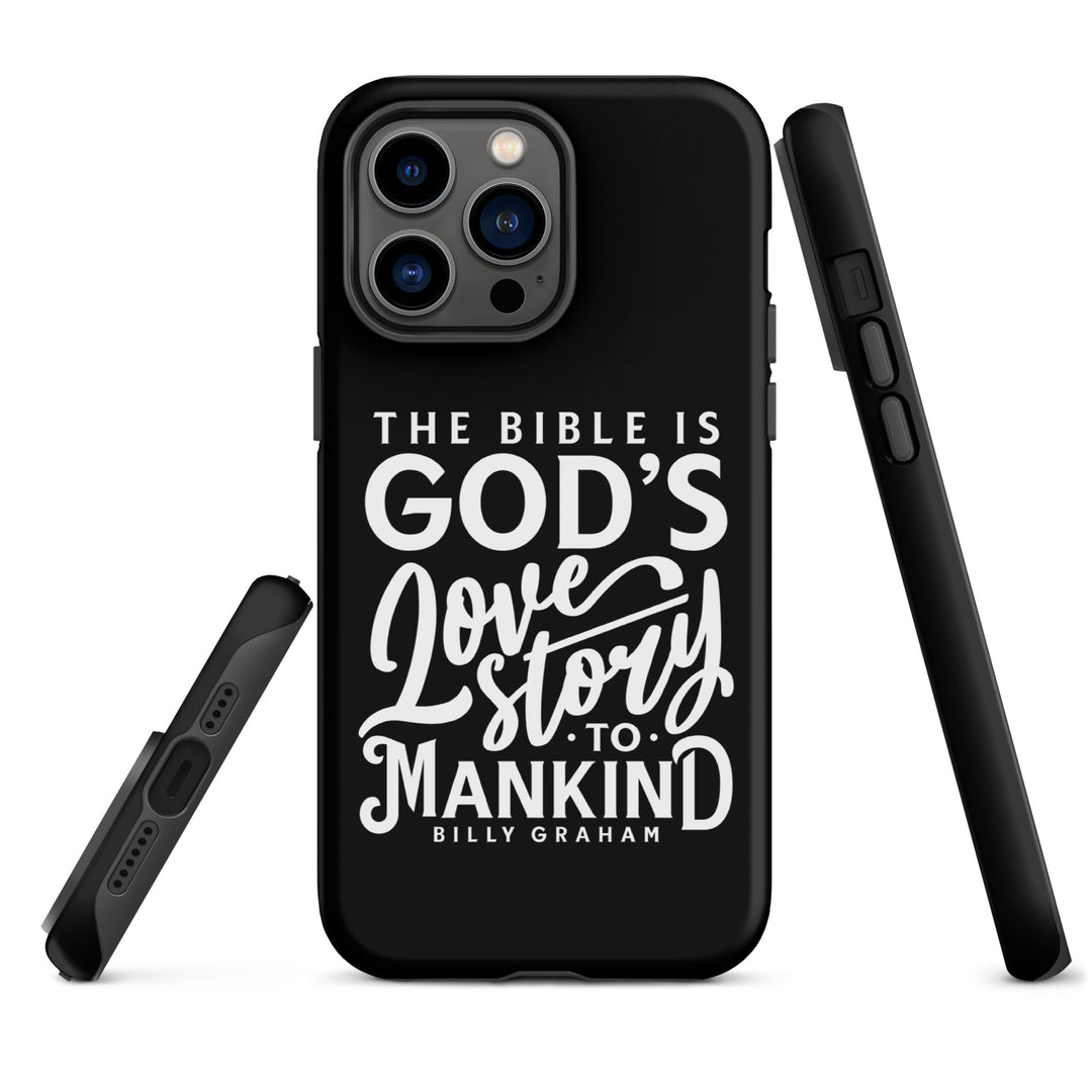 Christian Phone Case God's Love Story Black for iPhone® iPhone® Phone Cases   