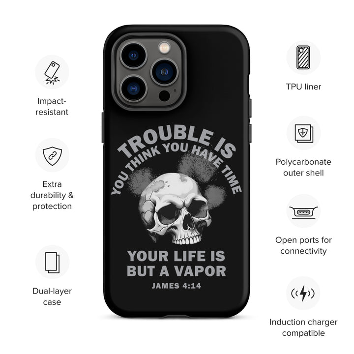 Christian Phone Case Life Is Vapor Black for iPhone® iPhone® Phone Cases   