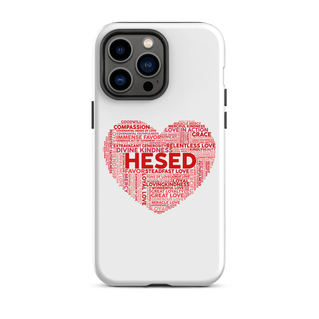 Christian Phone Case Hesed Heart White for iPhone® iPhone® Phone Cases Matte iPhone 14 Pro Max 