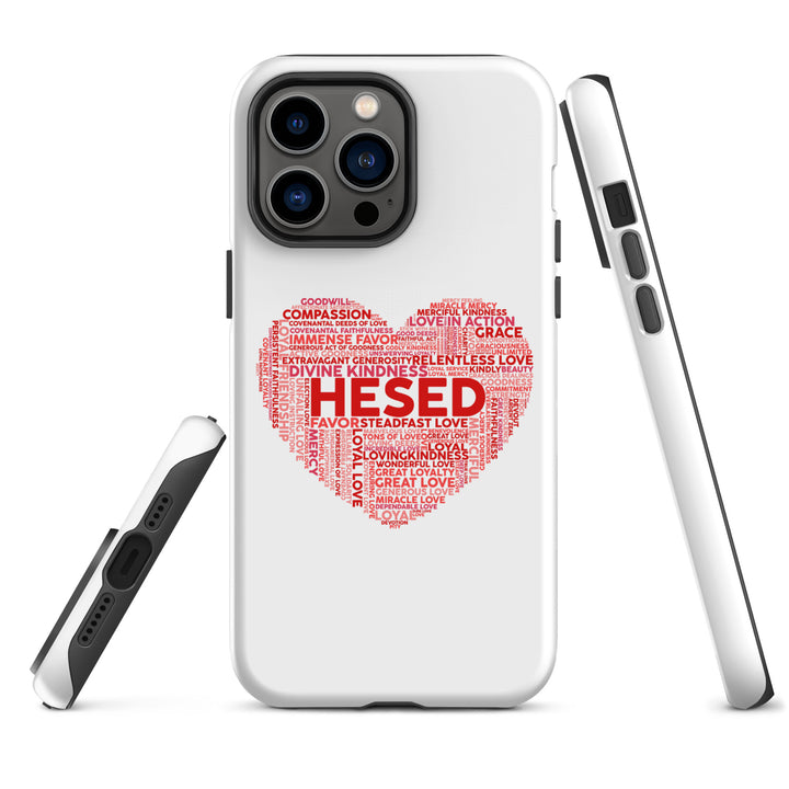 Christian Phone Case Hesed Heart White for iPhone® iPhone® Phone Cases   