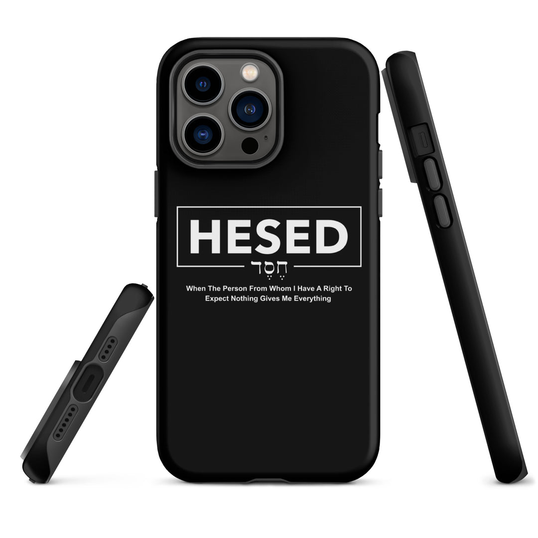 Christian Phone Case Hesed Everything Black for iPhone® iPhone® Phone Cases   