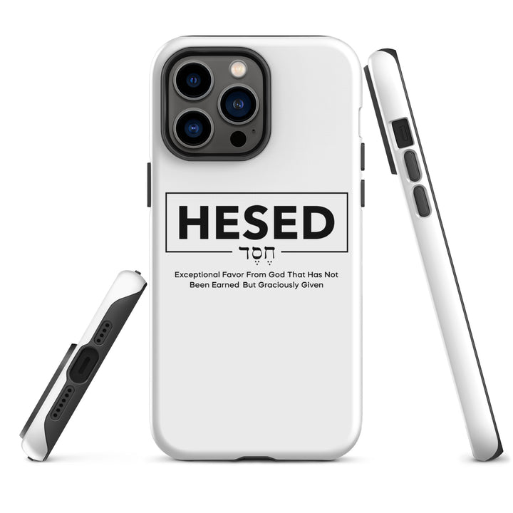 Christian Phone Case Hesed Hebrew Exceptional Favor White for iPhone® iPhone® Phone Cases   