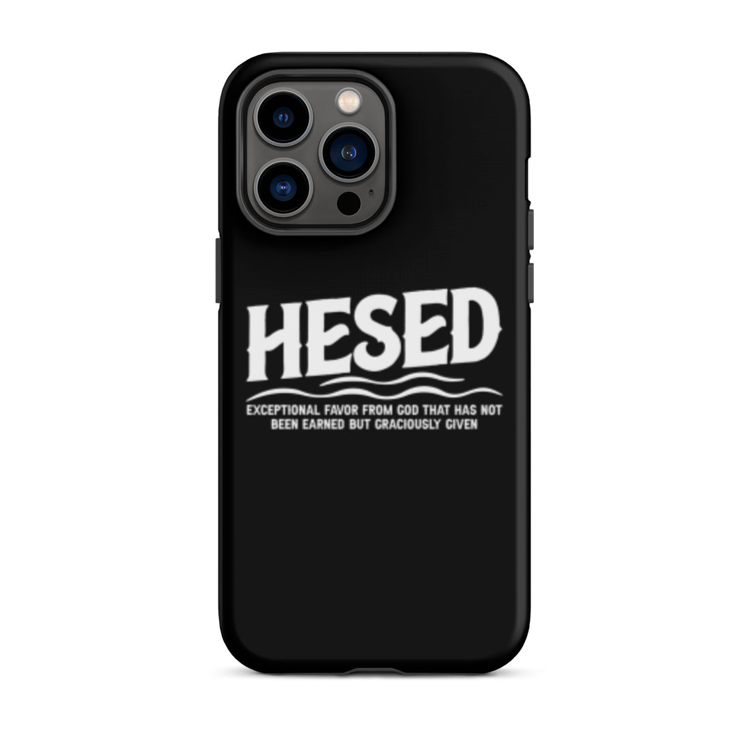 Christian Phone Case Hesed Exceptional Favor Black for iPhone® iPhone® Phone Cases Matte iPhone 14 Pro Max 