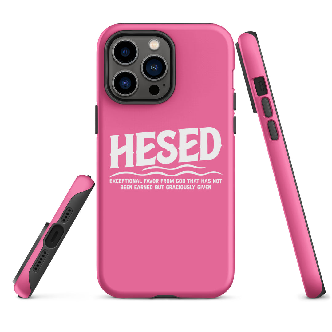 Christian Phone Case Hesed Exceptional Favor Pink for iPhone® iPhone® Phone Cases   