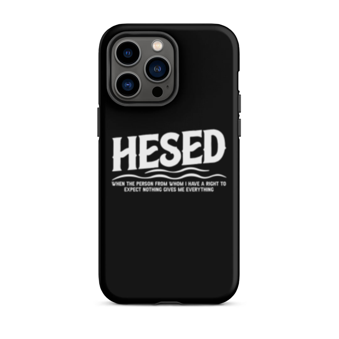 Christian Phone Case Hesed Everything Black for iPhone® iPhone® Phone Cases Matte iPhone 14 Pro Max 