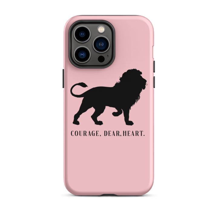 Christian Phone Case Courage Dear Heart Pink for iPhone® iPhone® Phone Cases Matte iPhone 14 Pro Max 