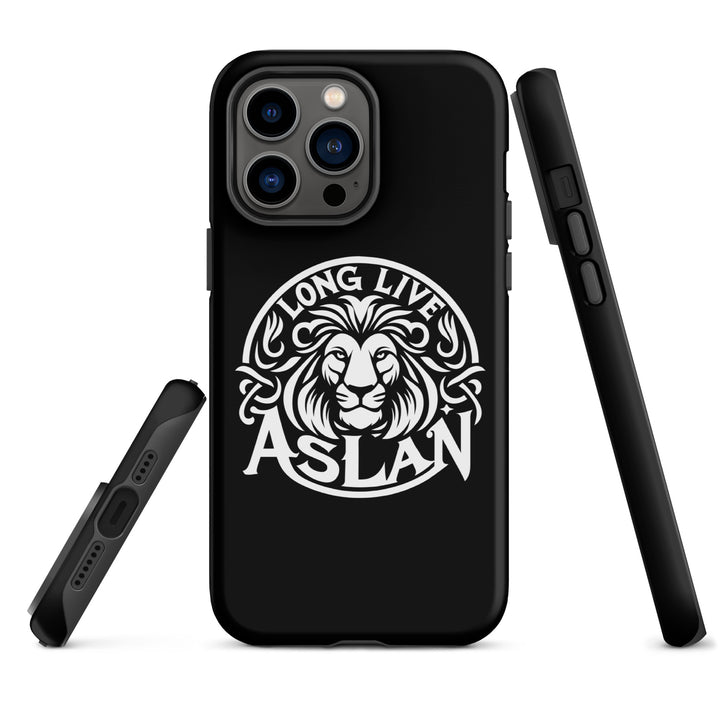 Christian Phone Case Long Live Aslan Black for iPhone® iPhone® Phone Cases   