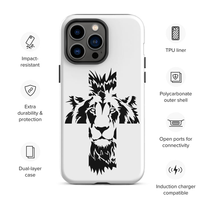 Christian Phone Case Aslan Cross White for iPhone® iPhone® Phone Cases   