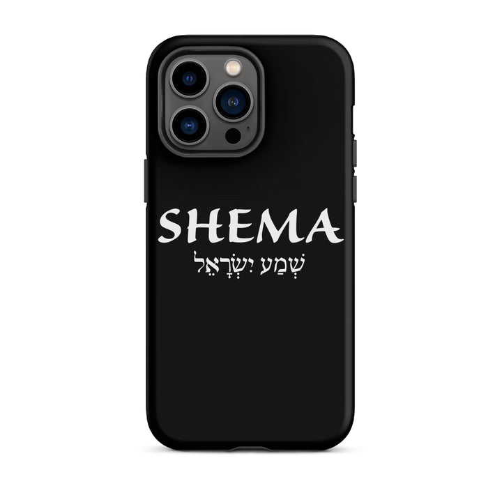 Christian Phone Case Shema Hebrew Black for iPhone® iPhone® Phone Cases Matte iPhone 14 Pro Max 