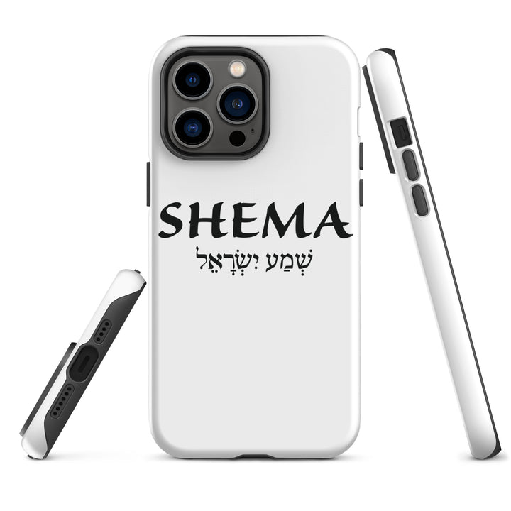 Christian Phone Case Shema Hebrew White for iPhone® iPhone® Phone Cases   