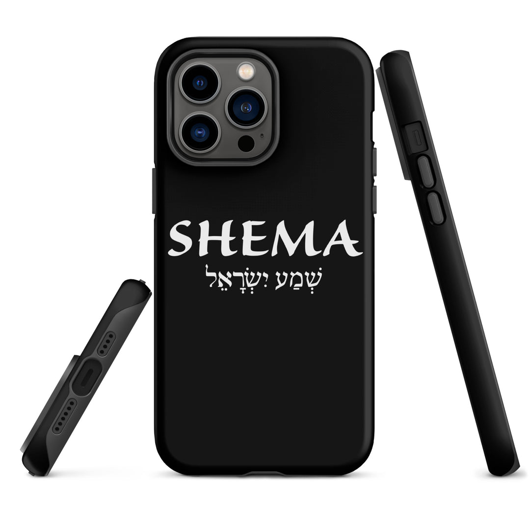 Christian Phone Case Shema Hebrew Black for iPhone® iPhone® Phone Cases   