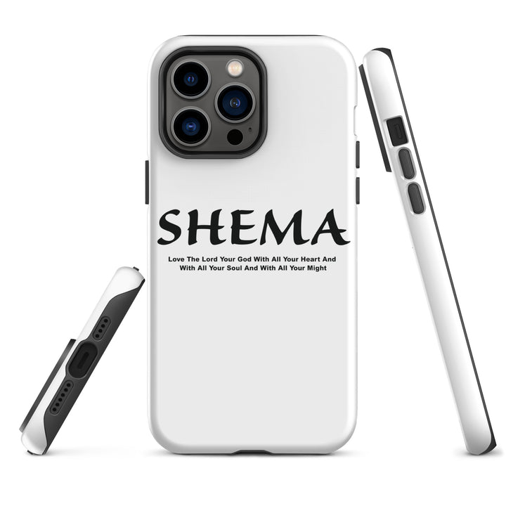 Christian Phone Case Shema Love The Lord White for iPhone® iPhone® Phone Cases   