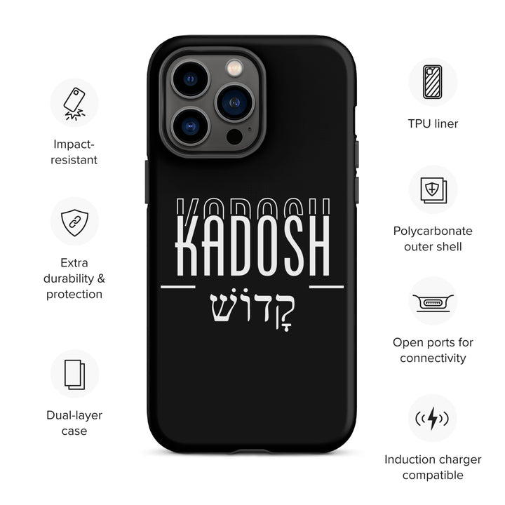 Christian Phone Case Kadosh Hebrew Black for iPhone® iPhone® Phone Cases   