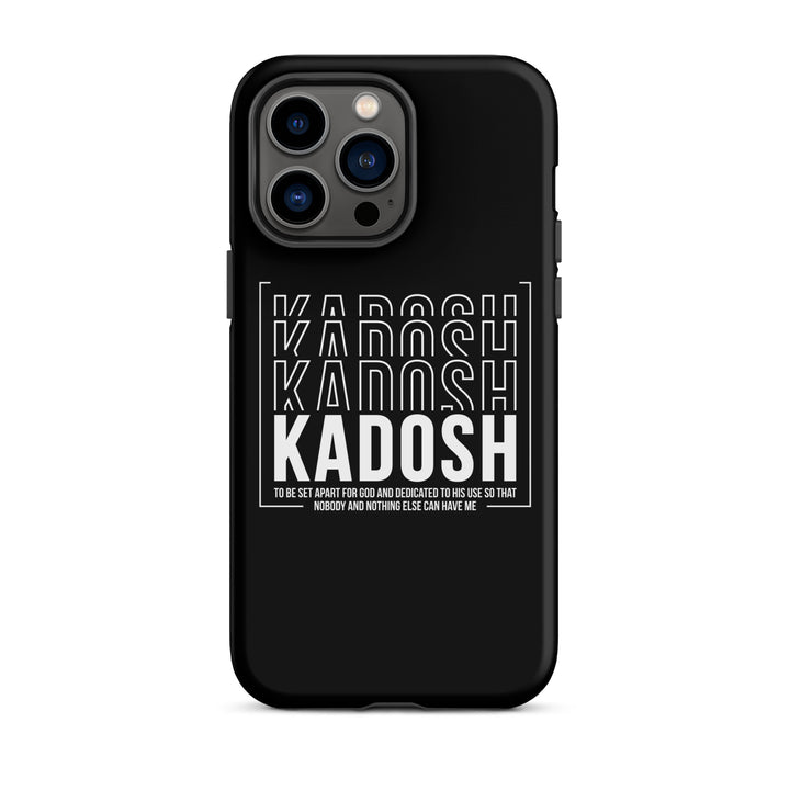 Christian Phone Case Kadosh Dedicated To His Use Black for iPhone® iPhone® Phone Cases Matte iPhone 14 Pro Max 