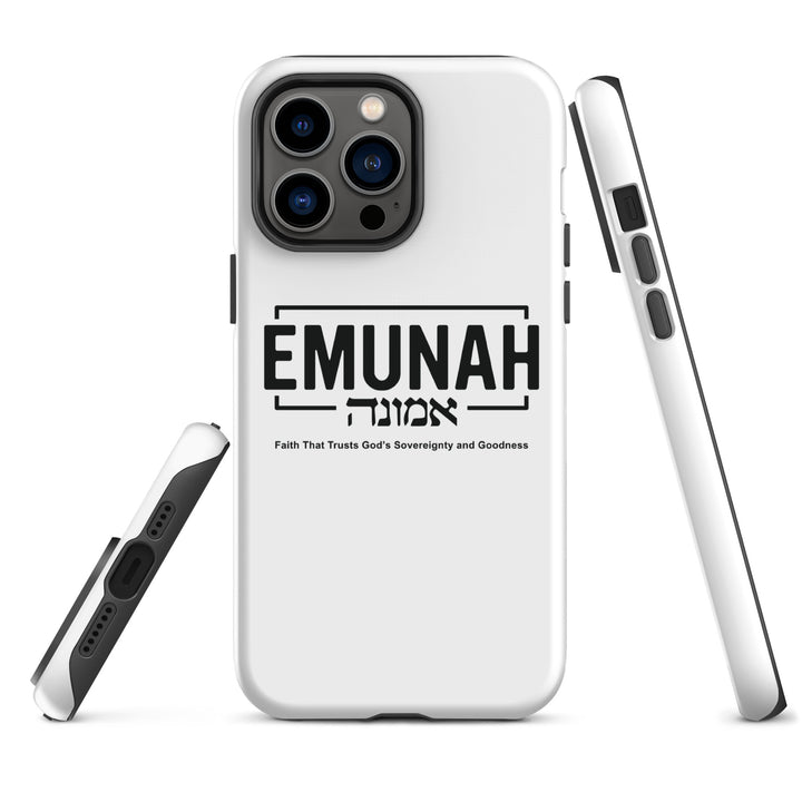 Christian Phone Case Emunah Faith That Trusts White for iPhone® iPhone® Phone Cases   