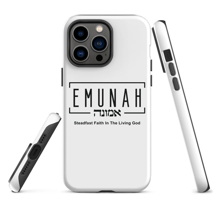 Christian Phone Case Emunah Steadfast Faith White for iPhone® iPhone® Phone Cases   