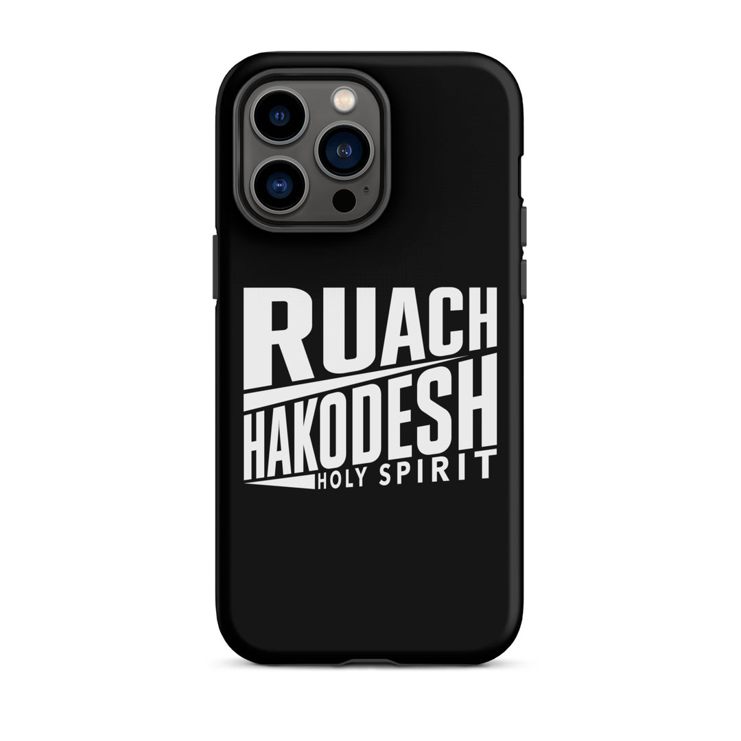 Christian Phone Case Ruach Hakodesh Holy Spirit Black for iPhone® iPhone® Phone Cases Matte iPhone 14 Pro Max 