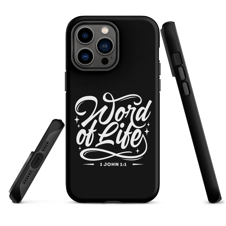 Christian Phone Case Word of Life Black for iPhone® iPhone® Phone Cases   