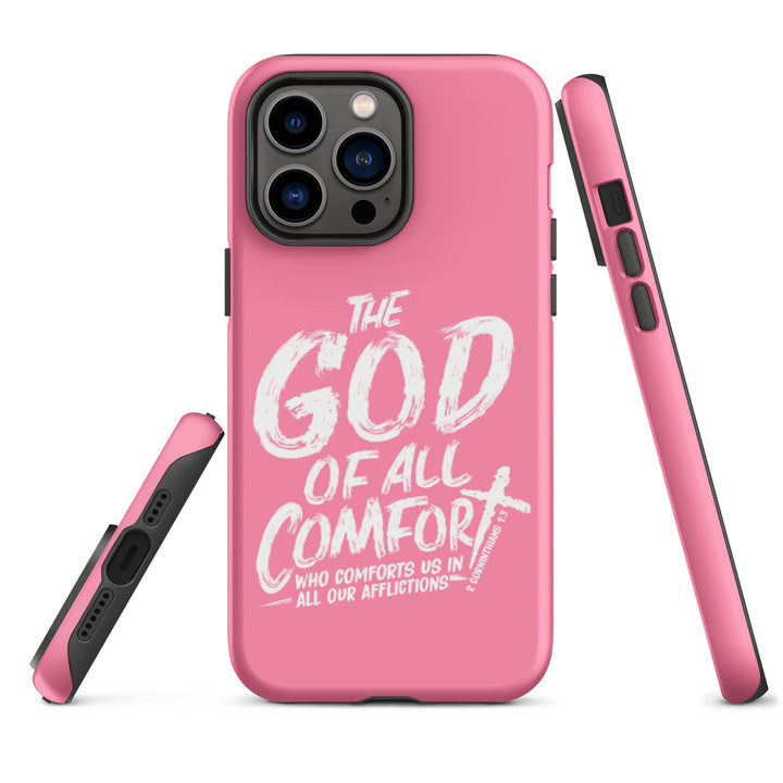 Christian Phone Case God of All Comfort Pink for iPhone® iPhone® Phone Cases   