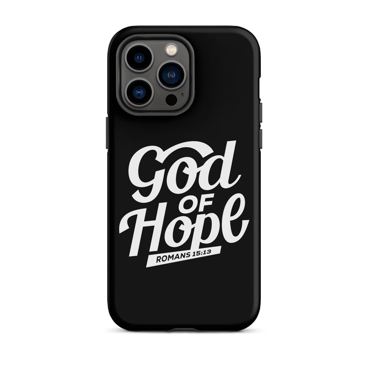 Christian Phone Case God of Hope Black for iPhone® iPhone® Phone Cases Matte iPhone 14 Pro Max 