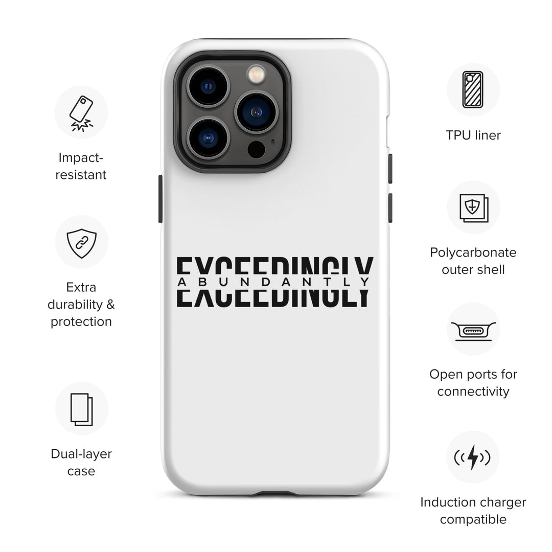 Christian Phone Case Exceedingly Abundantly White for iPhone® iPhone® Phone Cases   