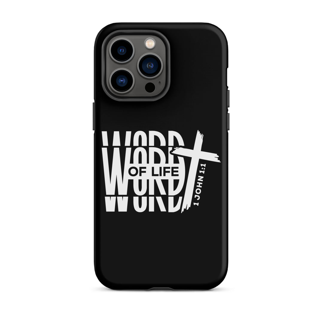 Christian Phone Case Word of Life Black for iPhone® iPhone® Phone Cases Matte iPhone 14 Pro Max 