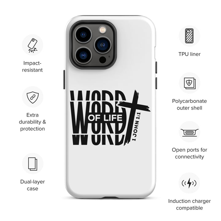 Christian Phone Case Word of Life White for iPhone® iPhone® Phone Cases   