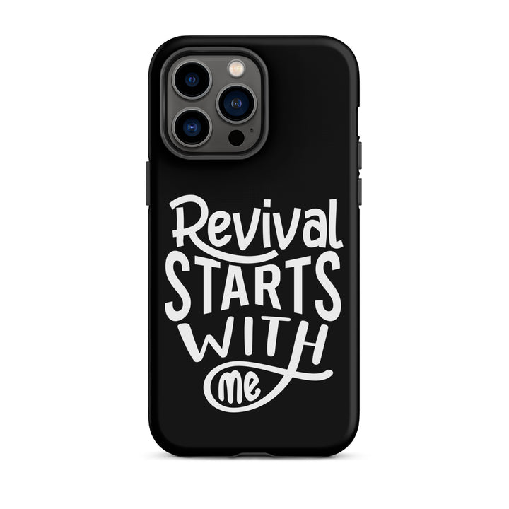 Christian Phone Case Revival Starts With Me Black for iPhone® iPhone® Phone Cases Matte iPhone 14 Pro Max 