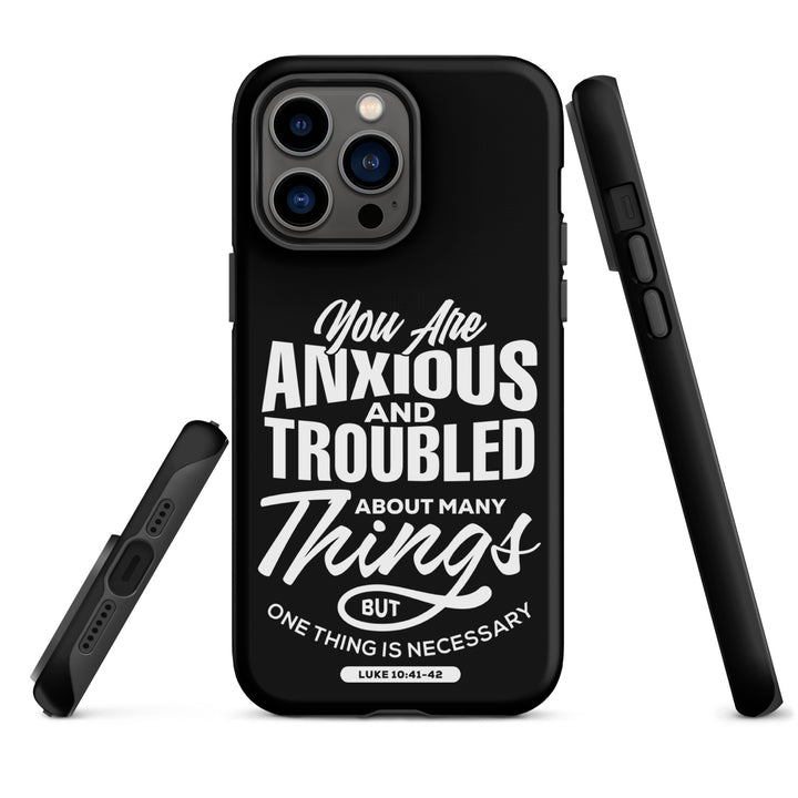 Christian Phone Case Anxious And Troubled Black for iPhone® iPhone® Phone Cases   