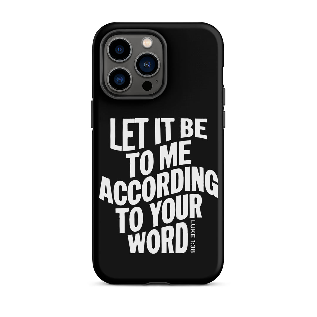 Christian Phone Case According To Your Word Black for iPhone® iPhone® Phone Cases   