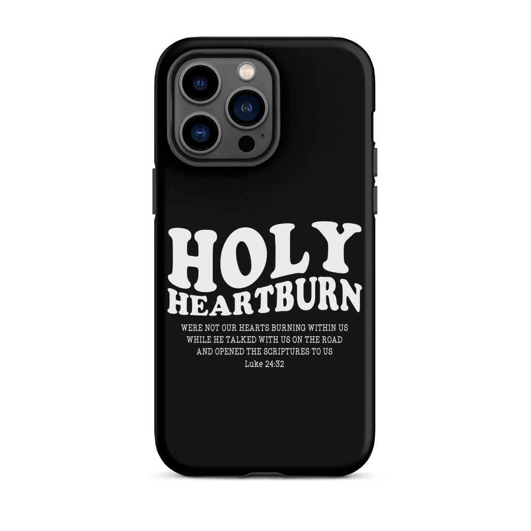 Christian Phone Case Holy Heartburn Black for iPhone® iPhone® Phone Cases Matte iPhone 14 Pro Max 