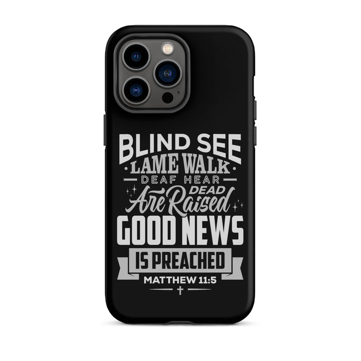 Christian Phone Case Go Tell John Black for iPhone® iPhone® Phone Cases Matte iPhone 14 Pro Max 